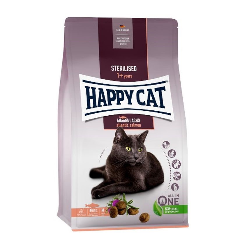 HAPPY CAT Adult Sterilised Σολομός 1.3kg
