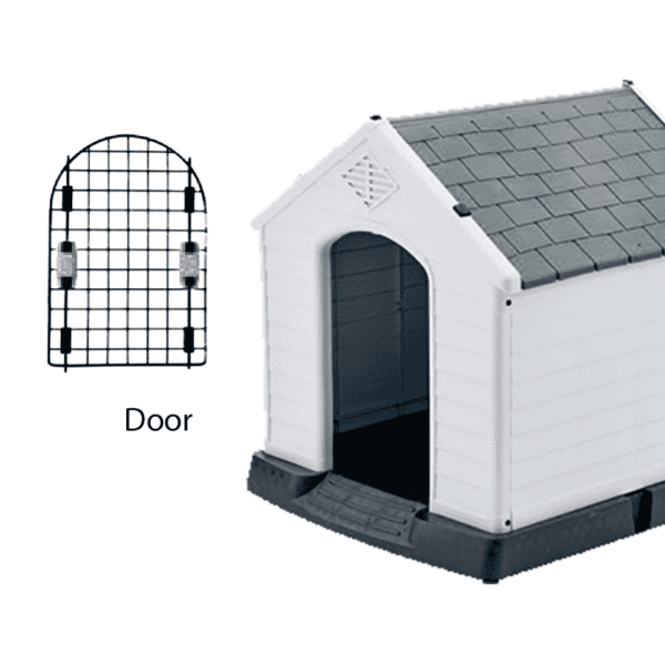 Μεταλλική Πόρτα για Σπίτι Σκύλου 123x110x114cm